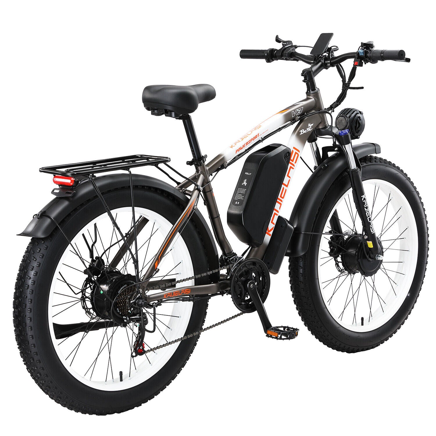 V3 2000W Electric Bike 48V/23Ah 26" Fat Tire Mountain Bicycle for Adult 35MPH