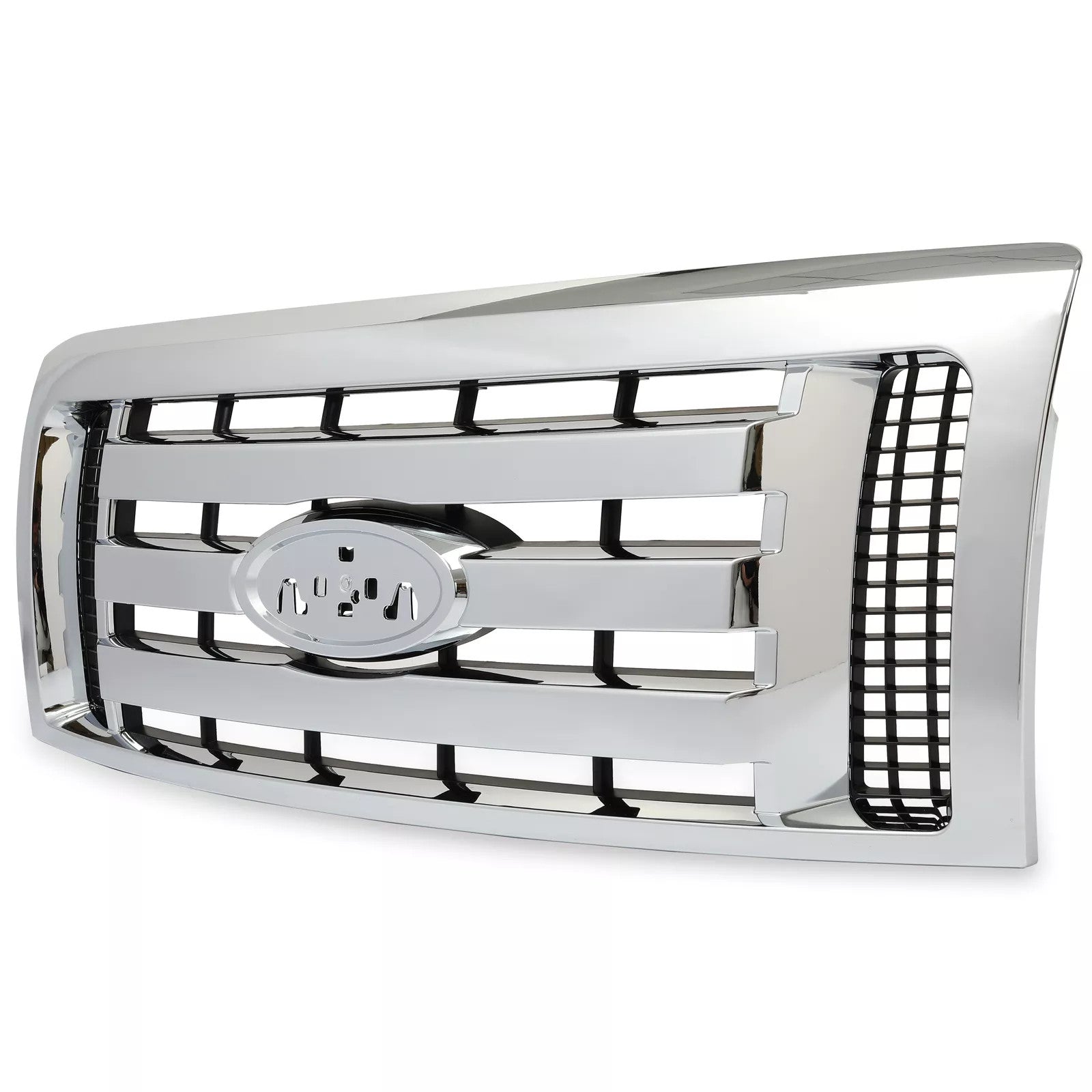For 2009-2012 13 14 Ford F-150 F150 XLT Grille Grill Front Upper Bumper Chrome