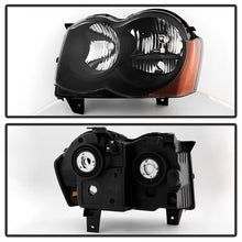 Für 2008–2010 Jeep Grand Cherokee Halogen Scheinwerfer Schwarz Links+Rechts
