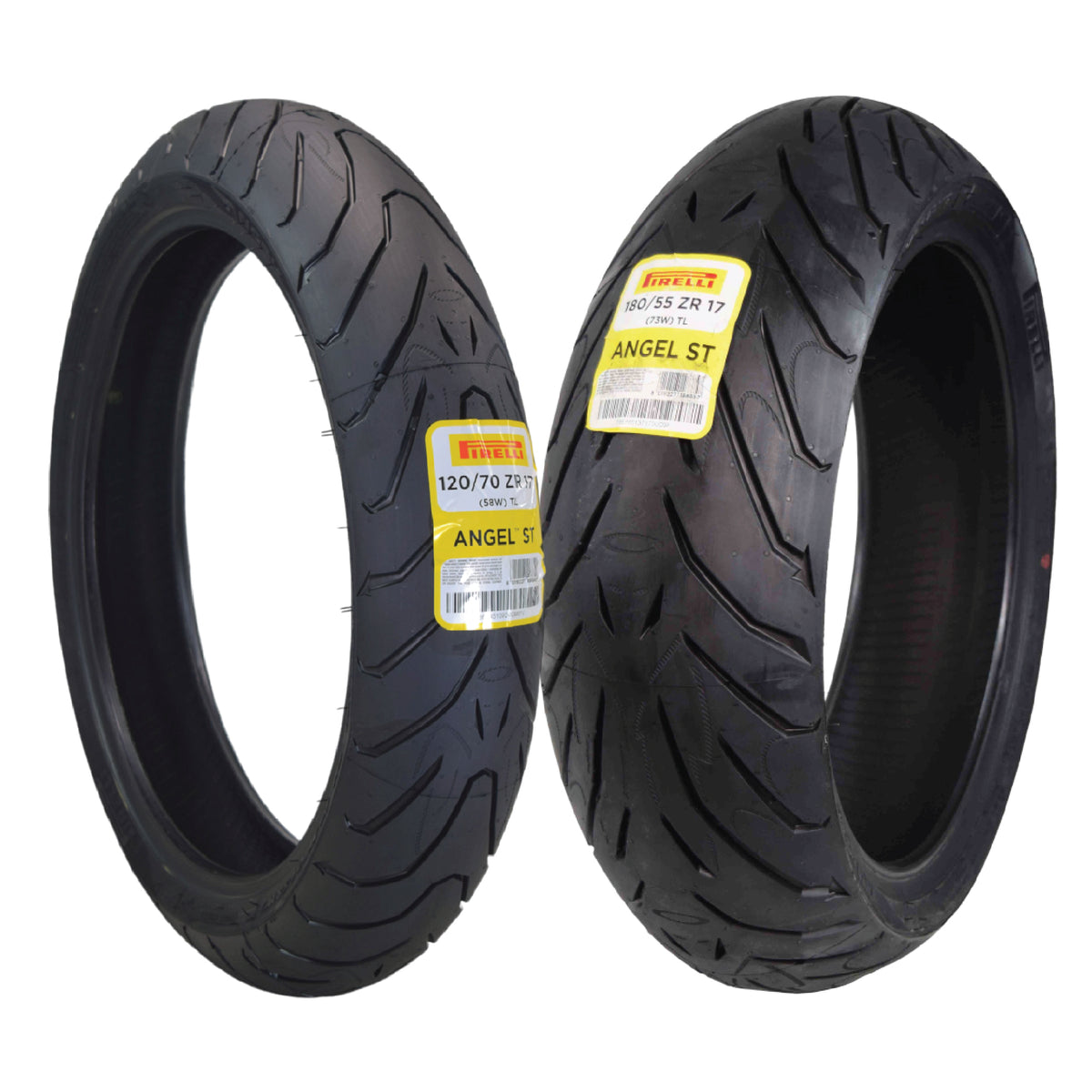 PIRELLI TIRE ANGEL ST Front & Rear set 120/70-17 180/55-17 Motorcycle Tires