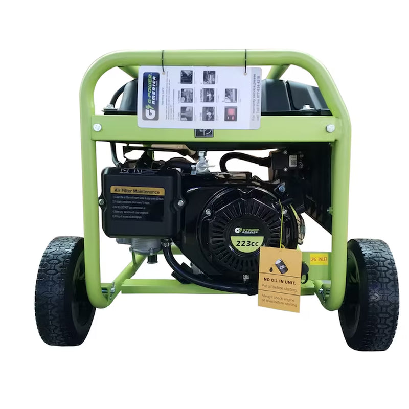 5250 / 4250 -Watt Gasoline/Liquid Propane Dual Fuel Portable Generator
