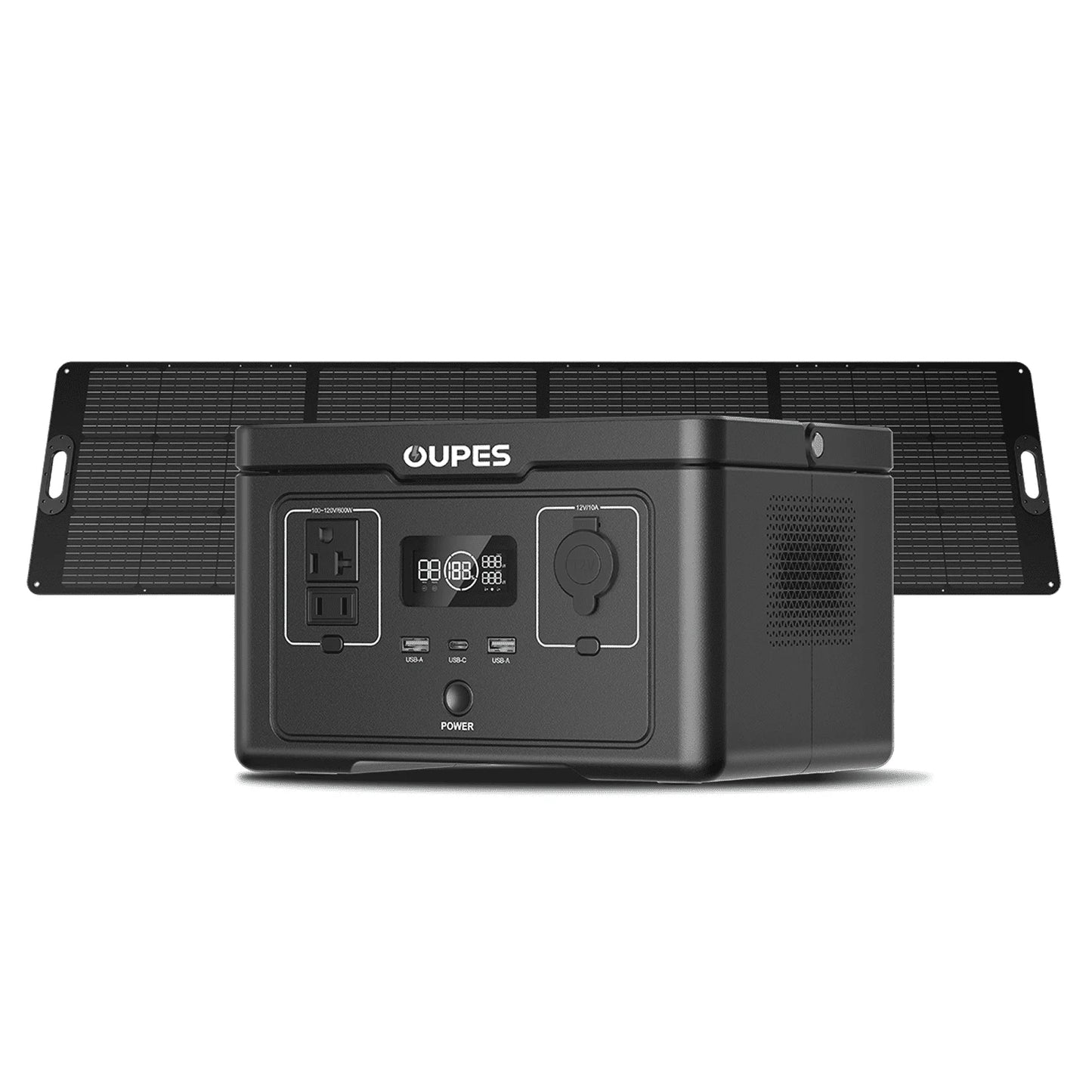 600W 256Wh Portable Power Station Exodus 600 with 240W Solar Panel,Solar Generator for Outdoor Camping,Home Backup,Emergency,Rv