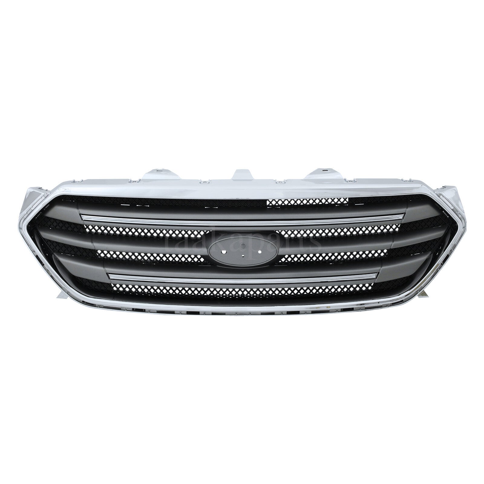 New Front Bumper Cover Primed Upper Lower Grille Kit for 2013 -2019 Ford Taurus