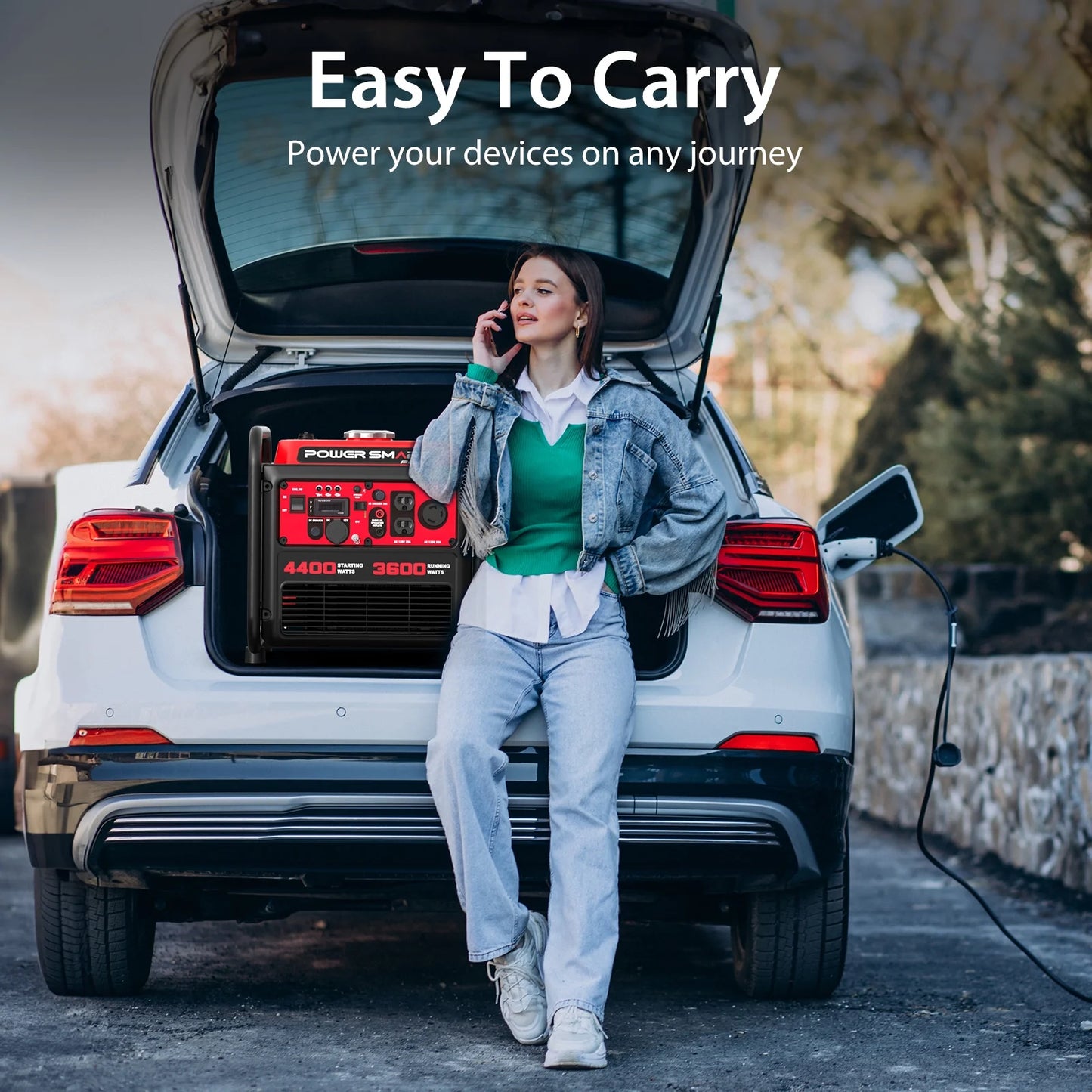 4400-Watt Powered for Outdoor and Home Use, EPA Compliant Gas Portable Inverter Generator