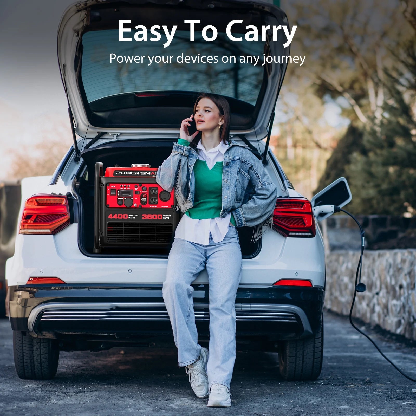 4400-Watt Powered for Outdoor and Home Use, EPA Compliant Gas Portable Inverter Generator