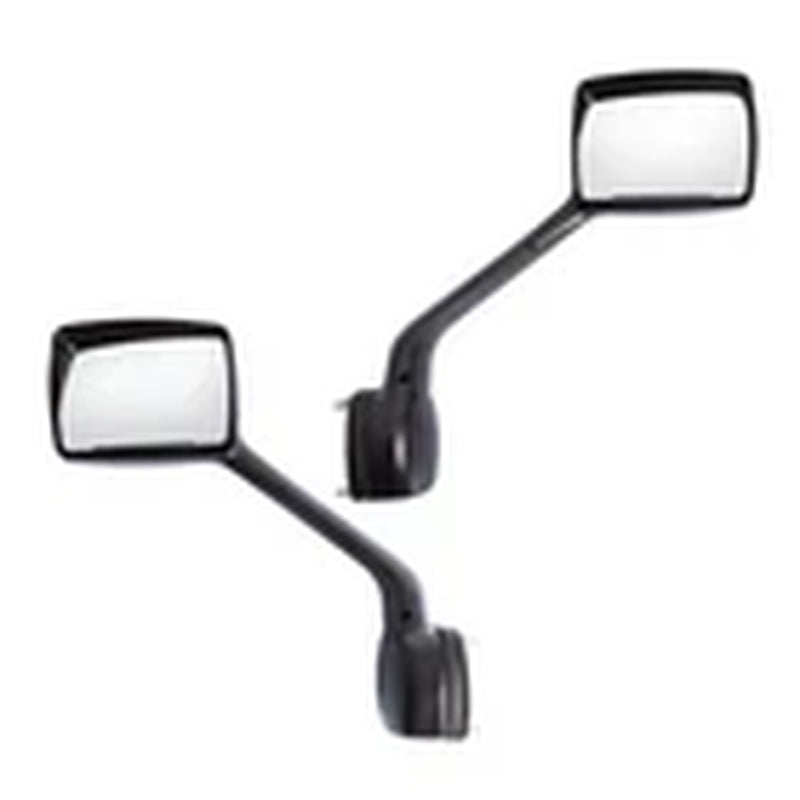 Pair Black Hood Mirrors W/Mounting Kits for Kenworth T680 Left and Right Side