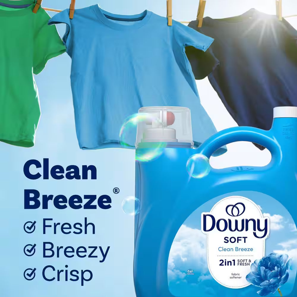 Ultra Clean Breeze Scent Liquid Fabric Softener, 190-Loads, 140 Fl. Oz.