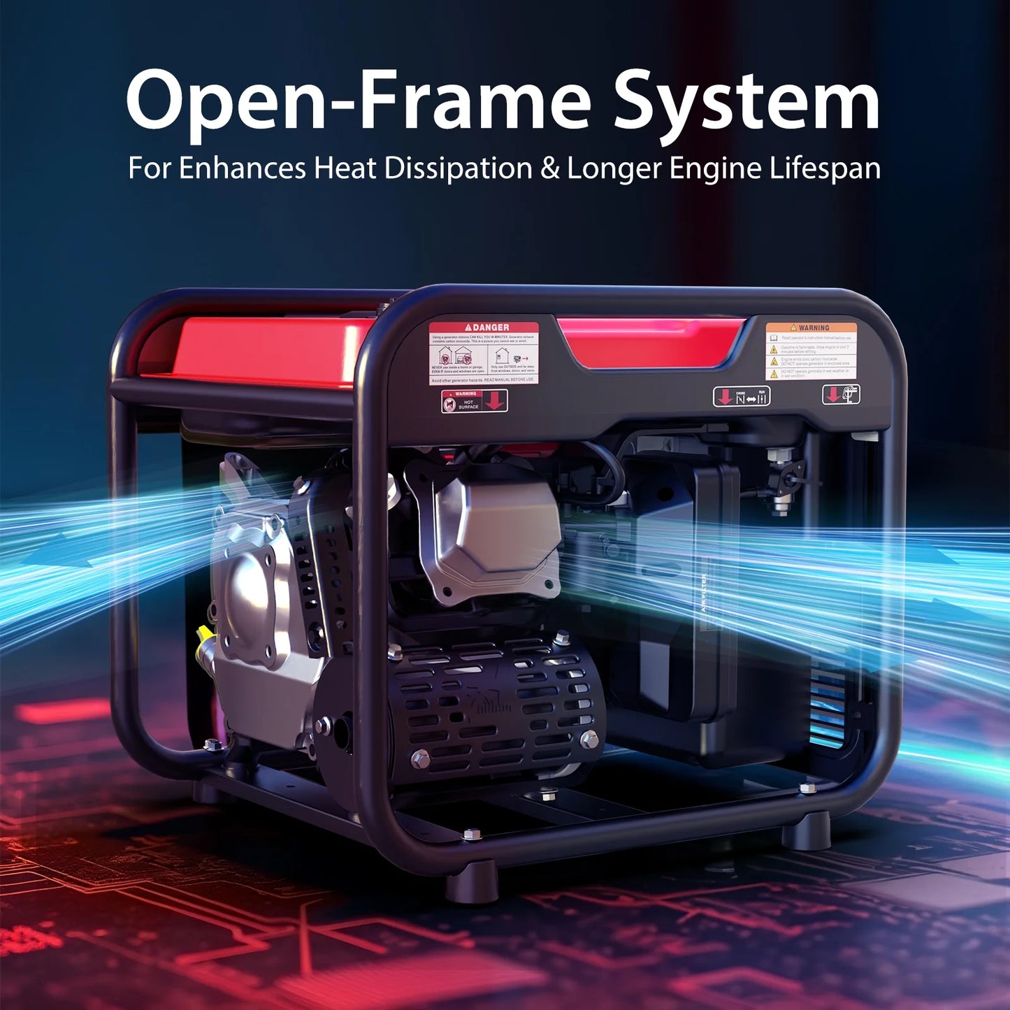 4400-Watt Powered for Outdoor and Home Use, EPA Compliant Gas Portable Inverter Generator