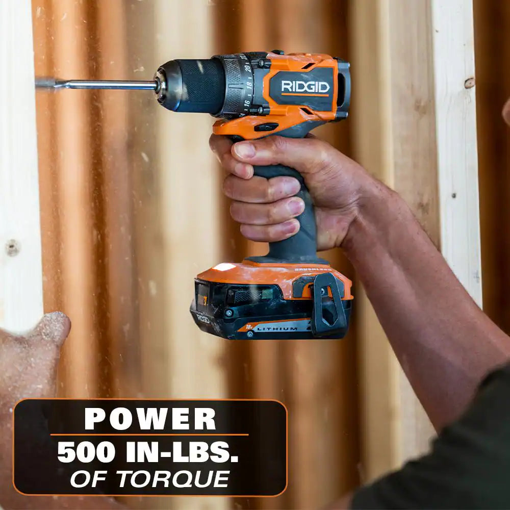 18V Subcompact Brushless 2-Tool Combo Kit with Drill/Driver, Impact Driver, (2) 2.0 Ah Batteries, Charger, and Tool Bag