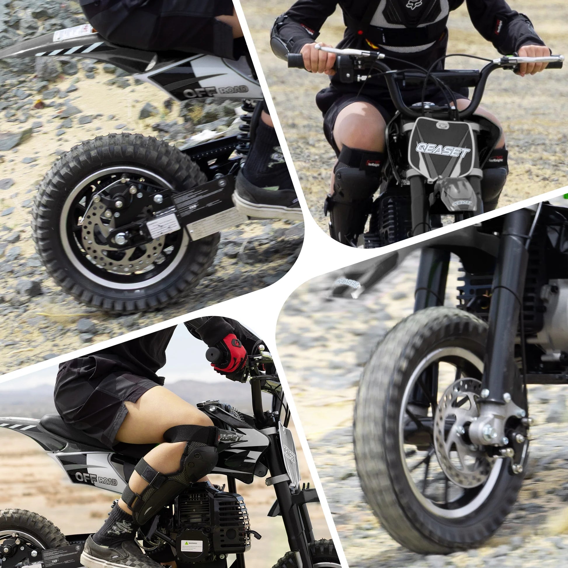 49CC Dirt Bike, Mini Bike 2-Stroke Gas Powered off Road with Max Speed 20MPH, Pull Start