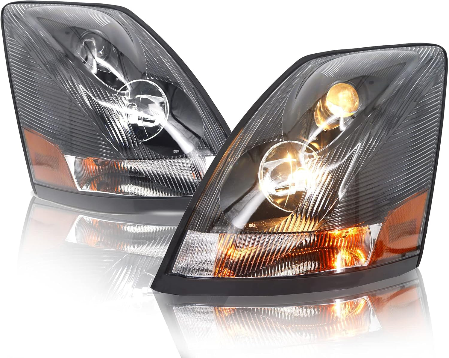 Headlight Replacement for 2004-2017 Volvo VNL Pair Left & Right Side