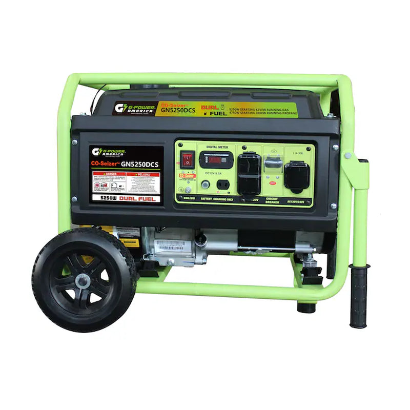 5250 / 4250 -Watt Gasoline/Liquid Propane Dual Fuel Portable Generator