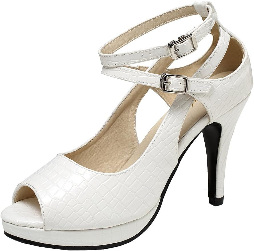 Women'S High Heels Shoes Ankle Straps Dress Heeled Sandals