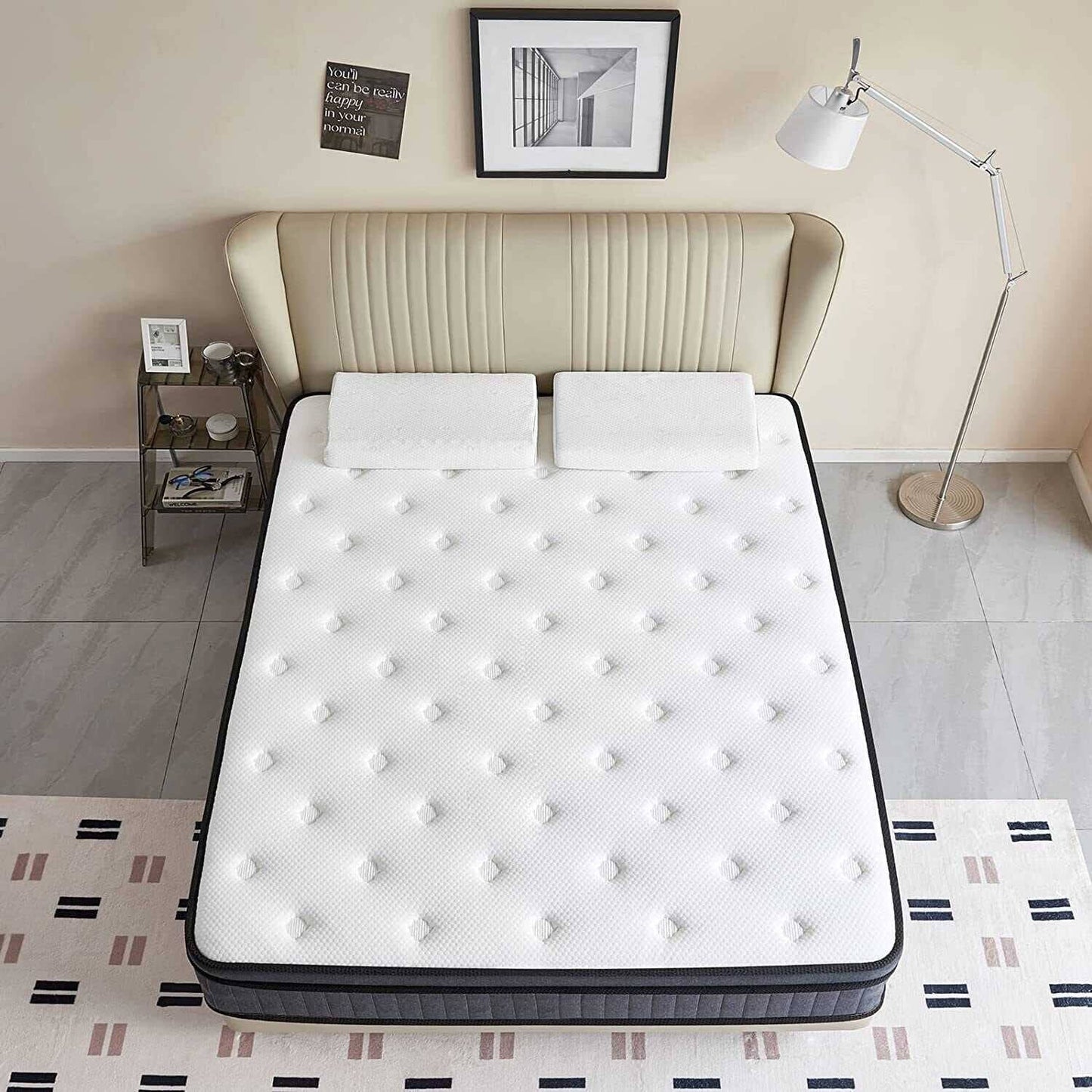 Full Mattress, 10 Inch Memory Foam Mattress in a Box, Individual Pocket Spring Mattress with Motion Isolation and Pressure Relief, Medium Firm, Certipur-Us