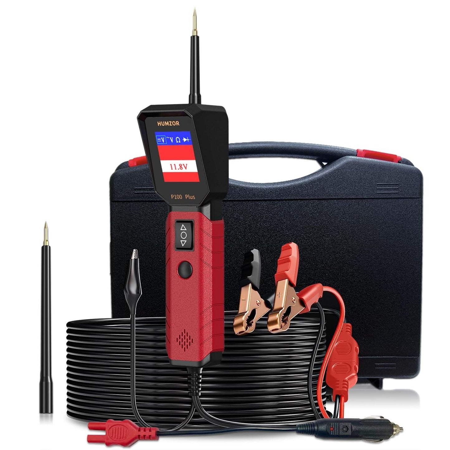 Automotive Circuit Tester, P100 plus 12V 24V Car Power Circuit Probe Electric...