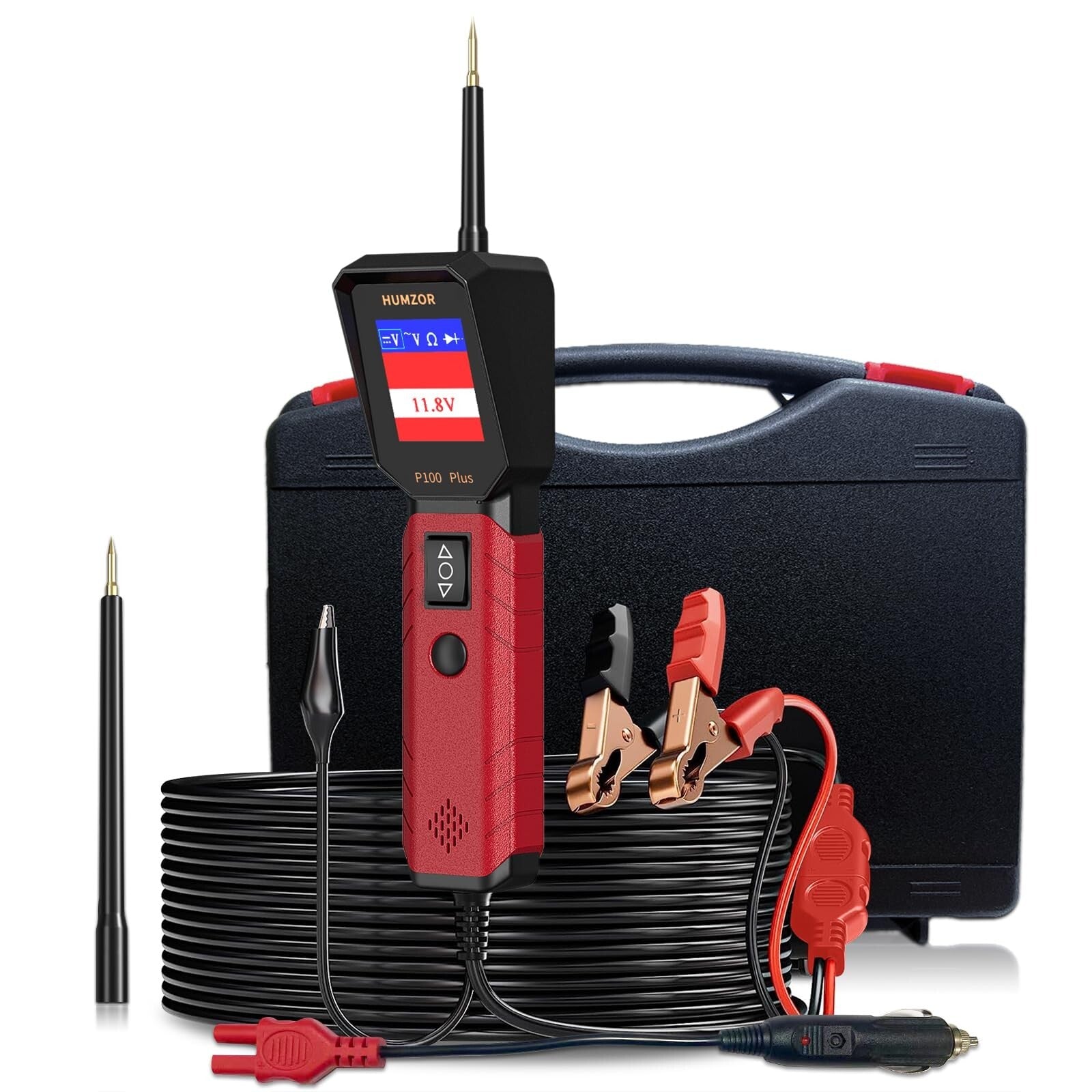 Automotive Circuit Tester, P100 plus 12V 24V Car Power Circuit Probe Electric...