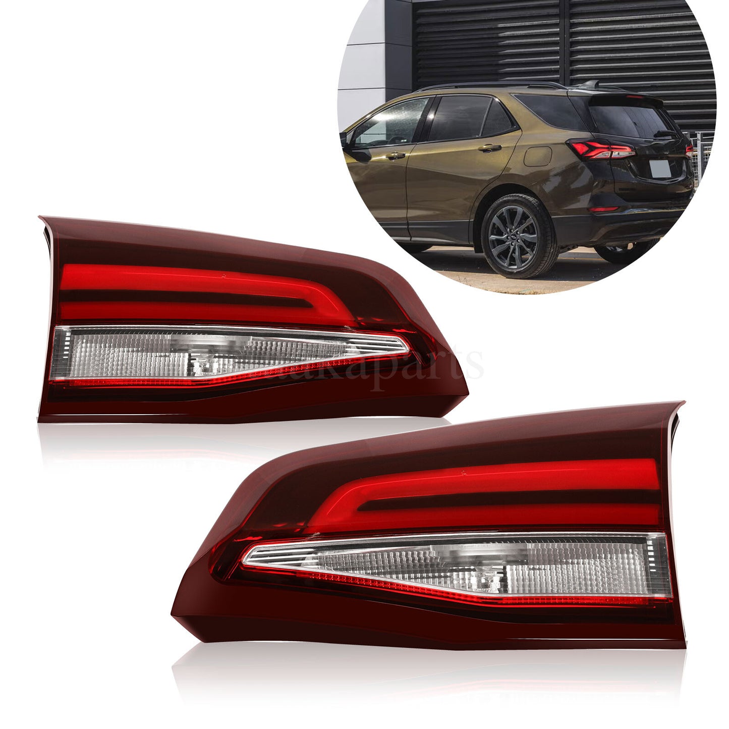 New Inner Tail Light for Chevrolet Equinox 2022 2023 Left+Right Side Lamps