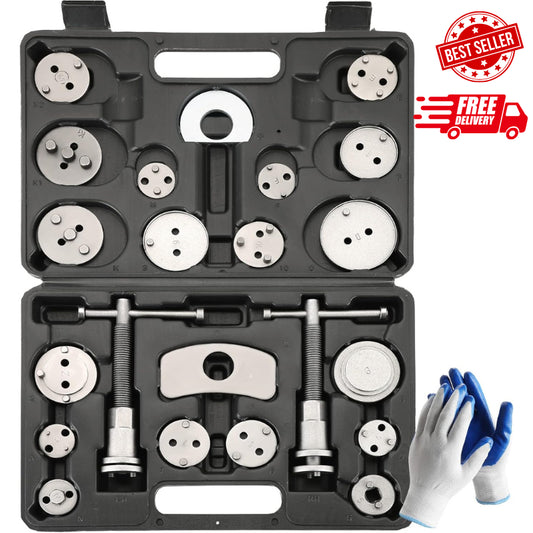 24PCS Disc Brake Caliper Tool Kit | Heavy Duty Disc Brake Piston Caliper Rewind
