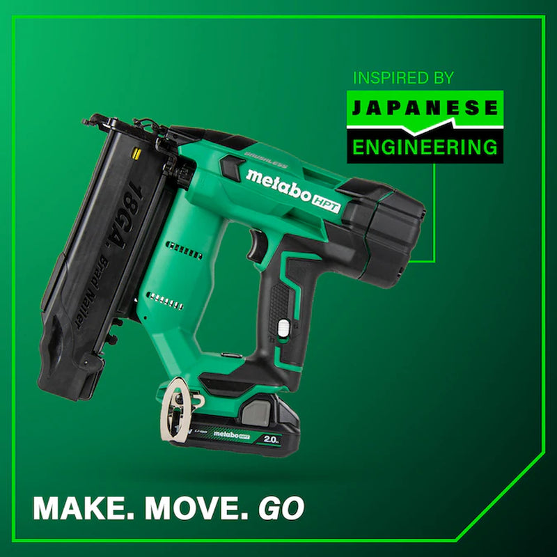 Multivolt 2-In 18 -Gauge Cordless Straight Brad Nailer (Battery Included and Charger Included)