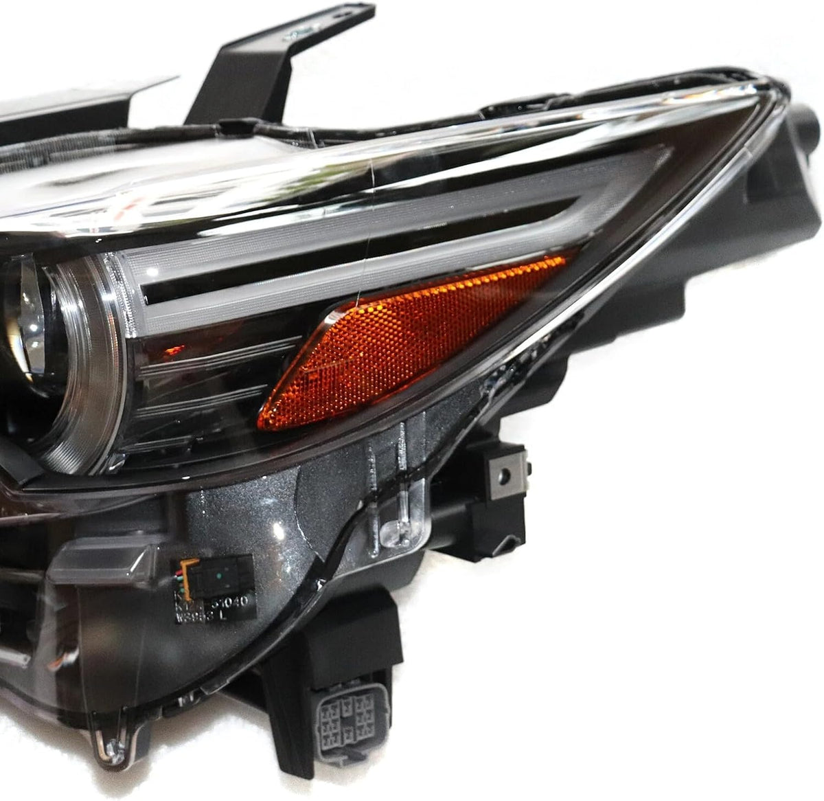 Headlights Assembly Driver and Passenger Side for 2017-2021 Mazda CX-5 LED (Without AFS) Left & Right Headlights Lamps Set W/Bulb Clear Lens Halogen Direct Replacement Headlights (Left)