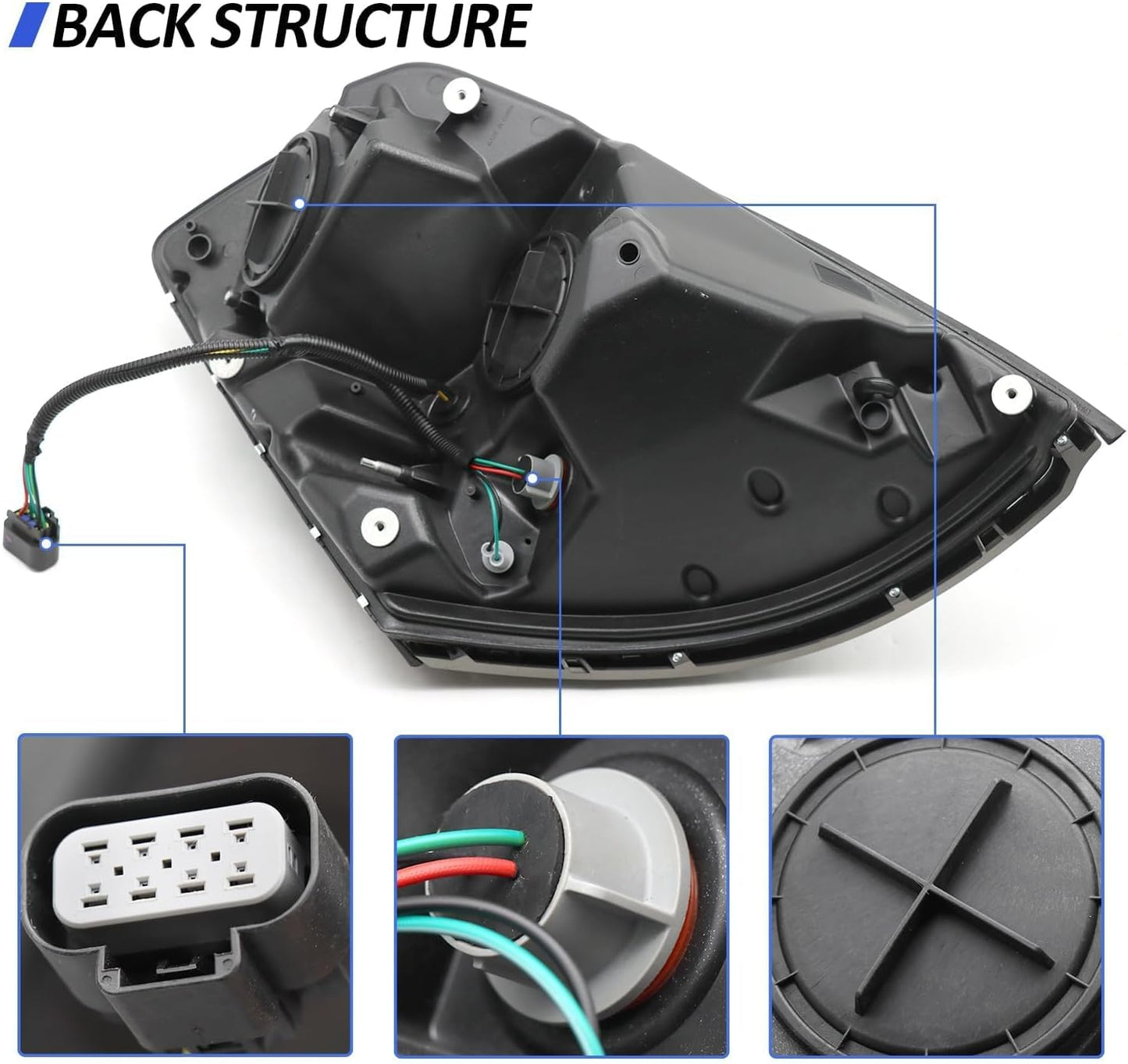 Headlight Fit for 2004-2018 Volvo VNL VNM VN (Chrome)