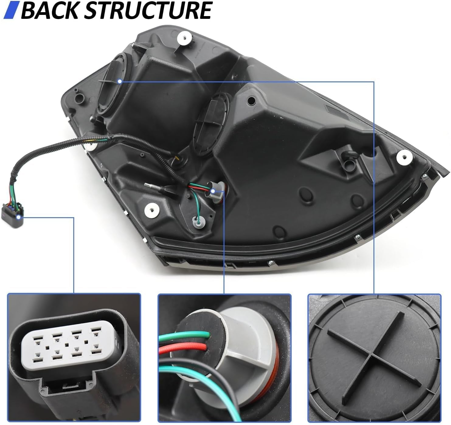 Headlight Fit for 2004-2018 Volvo VNL VNM VN (Chrome)