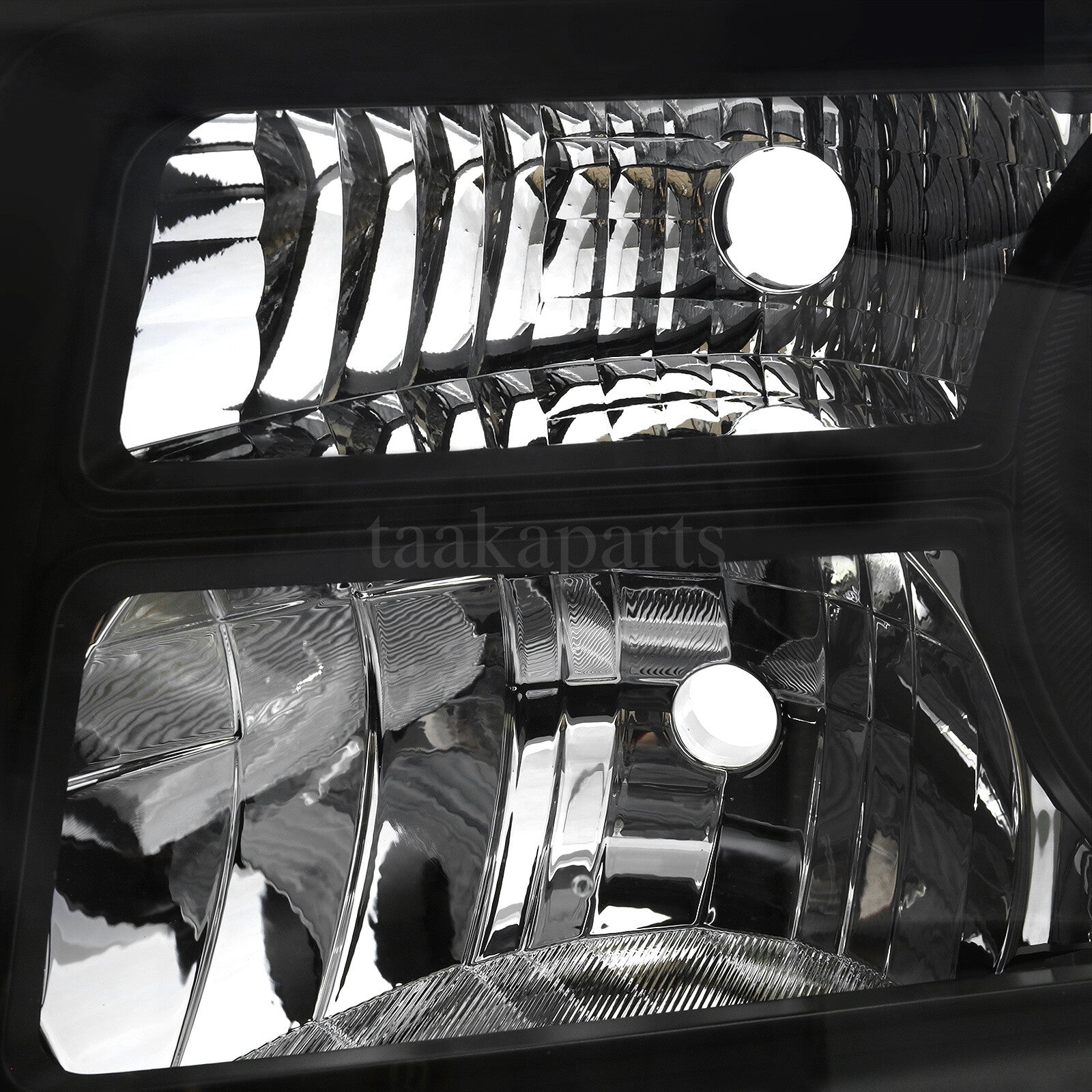 Pair Black Headlights for 2012 2013 2014 2015 Honda Pilot Lamp Light Left&Right