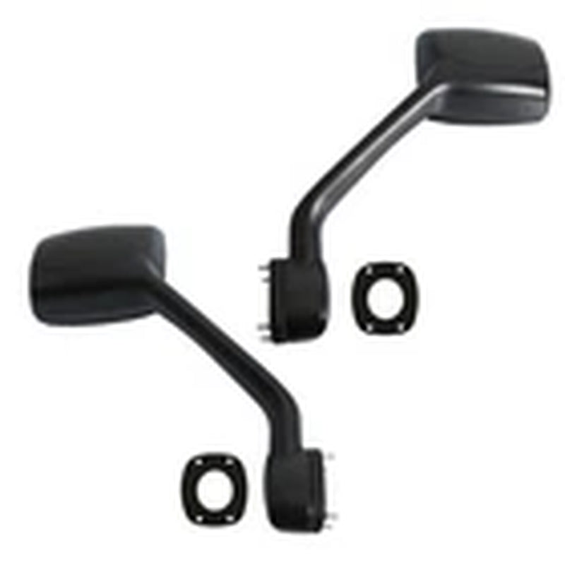 Pair Black Hood Mirrors W/Mounting Kits for Kenworth T680 Left and Right Side