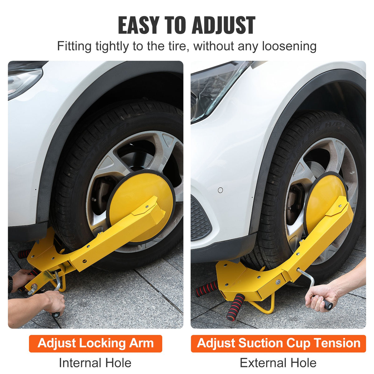VEVOR Wheel Lock Clamp Boot Tire Lock Trailer Parking Auto Car Truck Anti-Theft