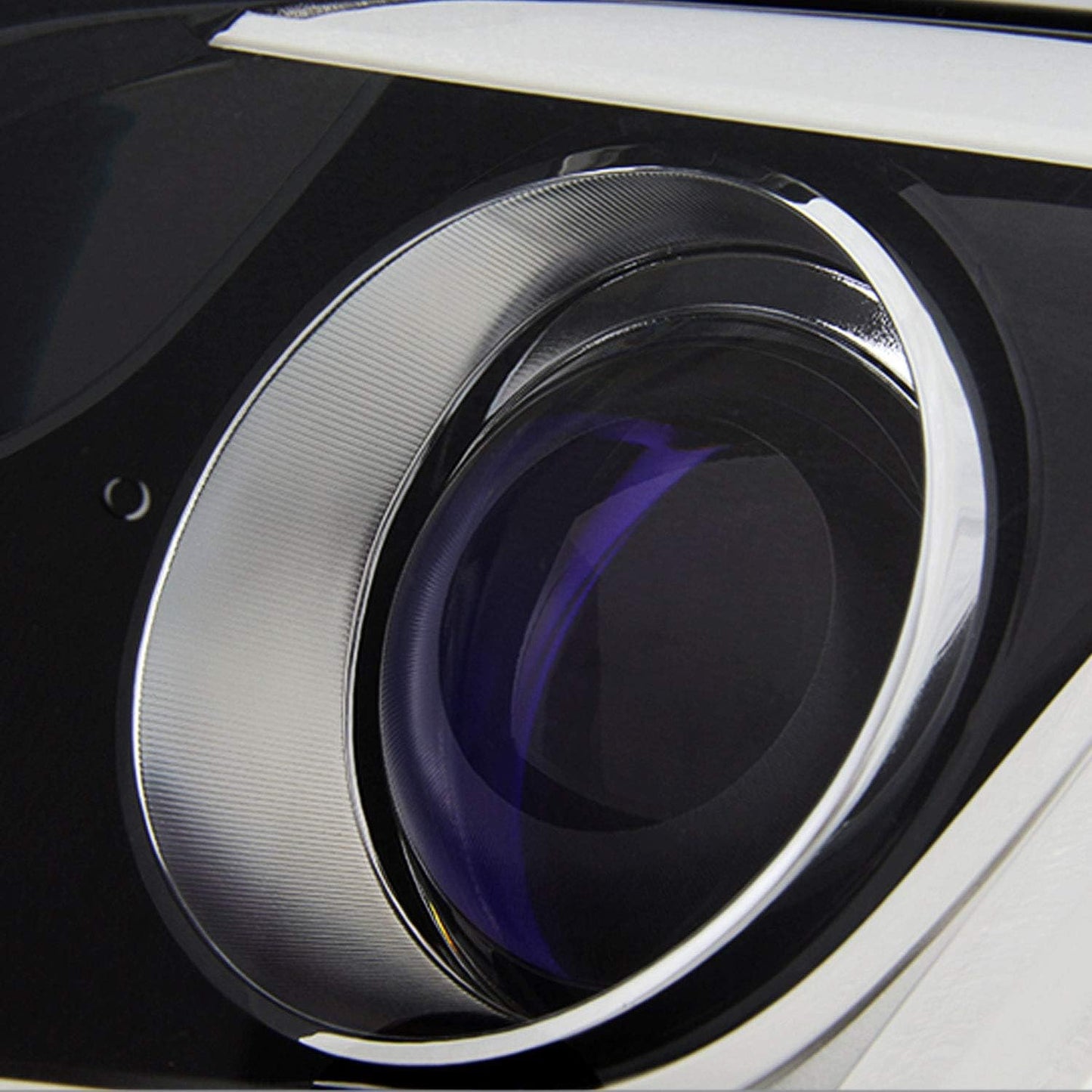 - for 2013-2018 Cadillac ATS Sedan Projector Headlights | [Halogen Model Only] OE Factory Style Chrome Housing Clear Lens Driver and Passenger Side Direct Replacement
