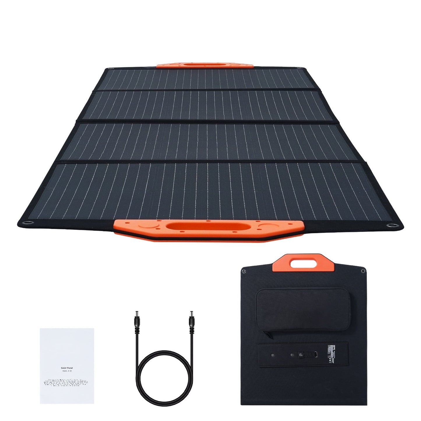 Compact Monocrystalline Solar Panel, 120W Folding ETFE Solar Charger, 23% Efficiency with Type C, DC 18V, QC3.0 USB, IP67 Waterproof for Residential, Remote Locations, Trekking