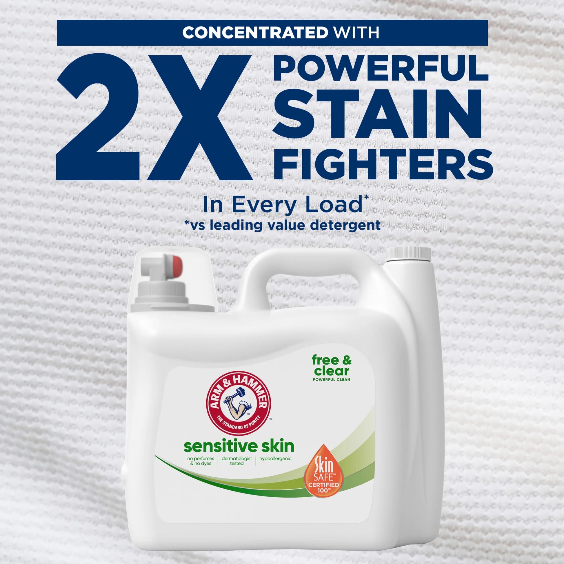 Sensitive Skin Free & Clear Liquid Laundry Detergent Soap, 170 Fl Oz, 170 Loads