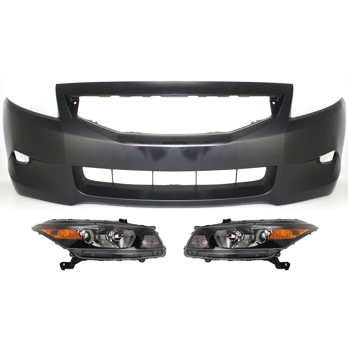 Headlight Kit For 2008-2010 Honda Accord Left and Right Side Halogen Set of 3