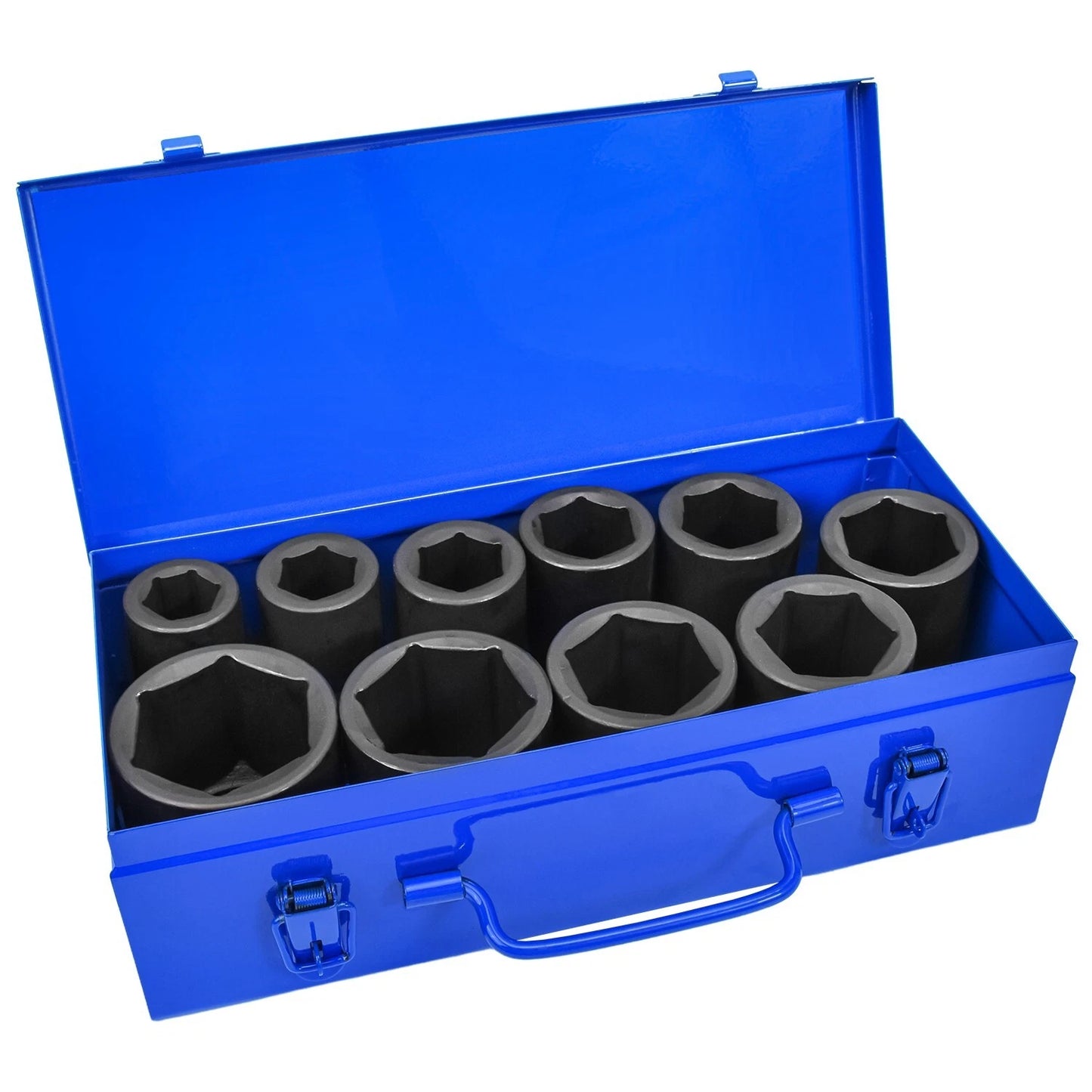 10PC 1" ONE INCH DRIVE DR DEEP BIG SIZE BLACK AIR IMPACT SOCKET WRENCH TOOL SET