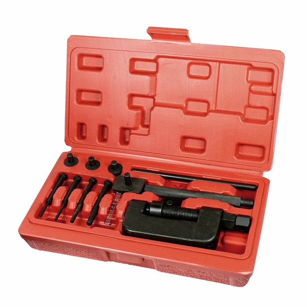 13PCS Chain Cutter Rivet Tool Set Riveting Breaker ATV/Bike/Motorcycle/Cam Drive