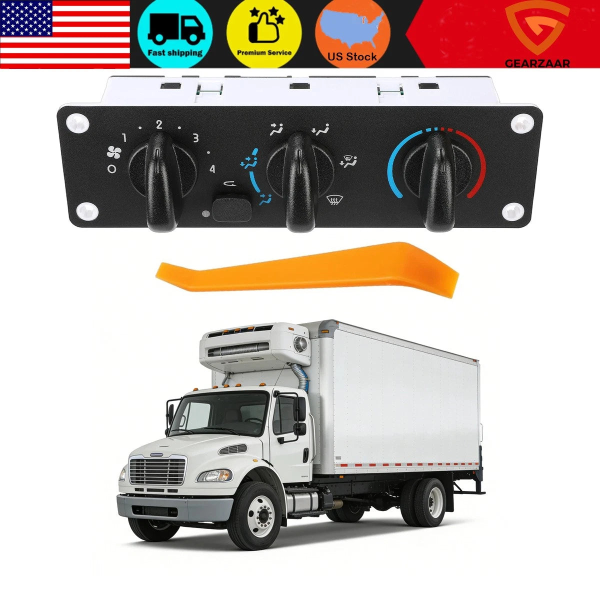 599-008 HVAC Heater A/C Climate Control Module For Freightliner M2 100 106 112