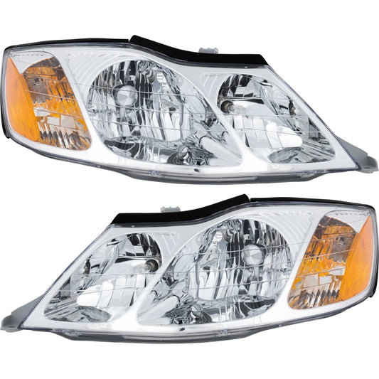 Scheinwerfer-Set für 2000-2004 Toyota Avalon links rechts Halogen mit Glühbirne