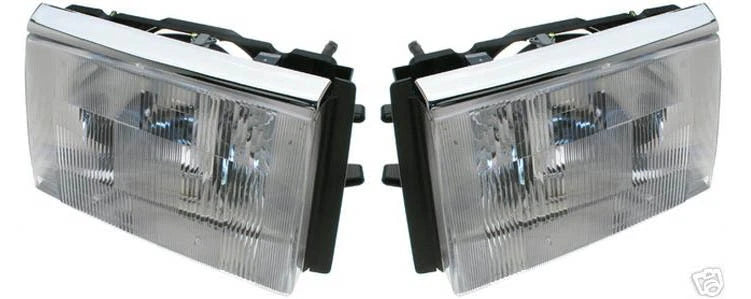 HEADLIGHT LAMP assembly PAIR SET LEFT & RIGHT NEW VOLVO 240 1372107 1372106
