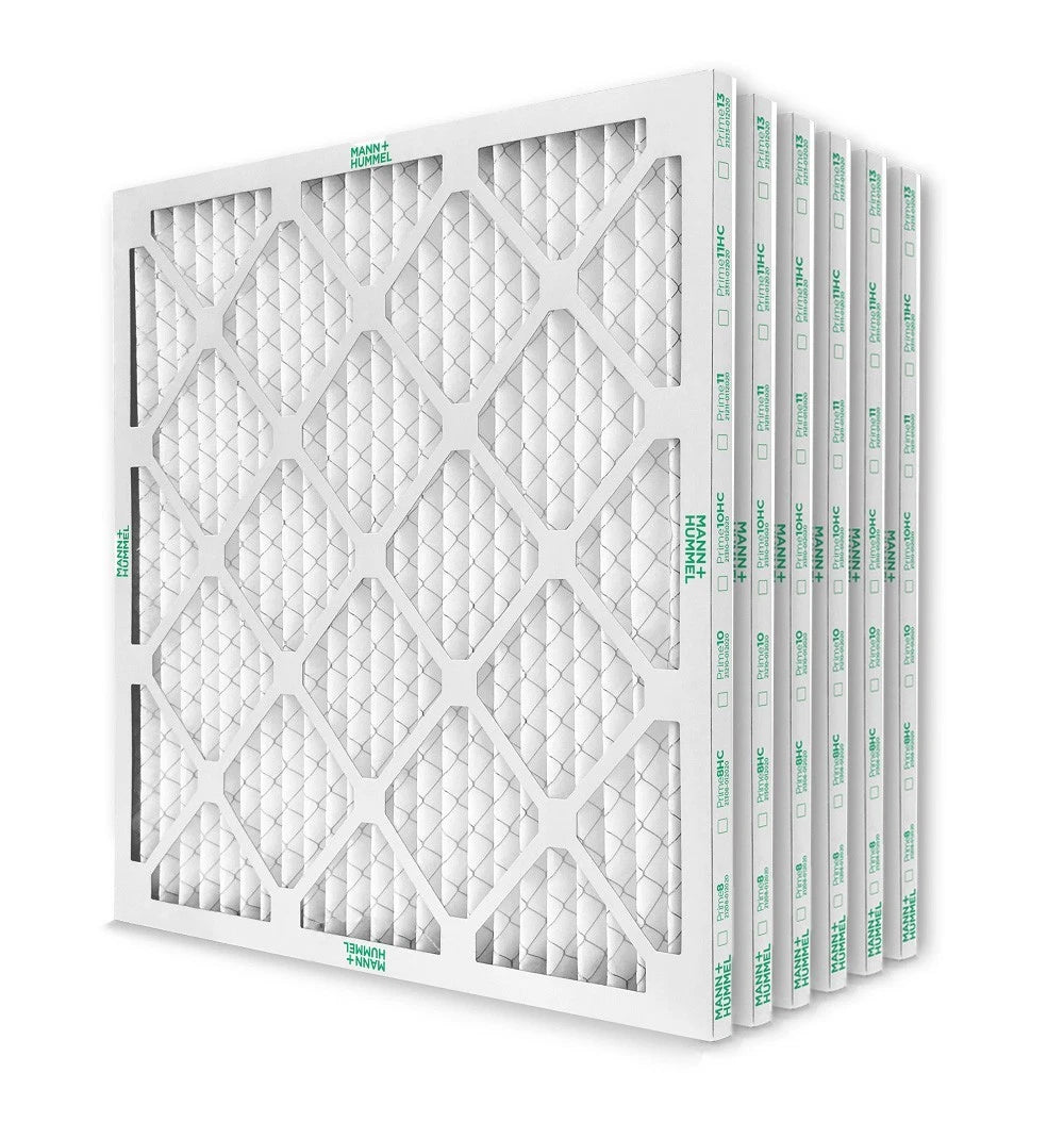 20x20x1 MERV 8 Pleated AC Furnace Air Filters.  6 Pack.  Made in USA.