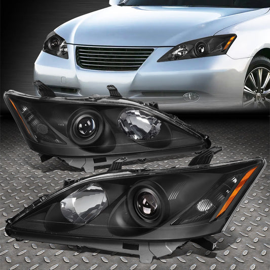 FÜR 07-09 LEXUS ES350 OE STYLE SCHWARZES GEHÄUSE AMBER CORNER PROJEKTORSCHEINWERFER