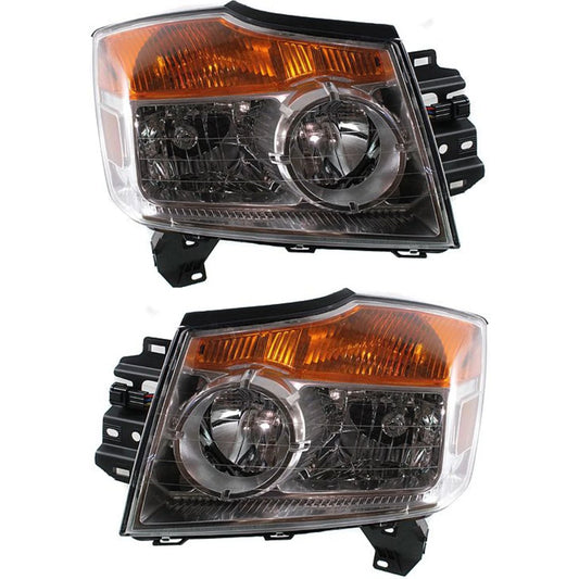 Scheinwerfer Set für 2008-2015 Nissan Armada Links und Rechts Paar