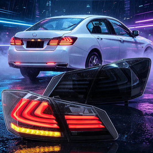 2xRauch Voll-LED-Rückleuchten für 2013-2017 Honda Accord Limousine mit sequenziellem Blinker