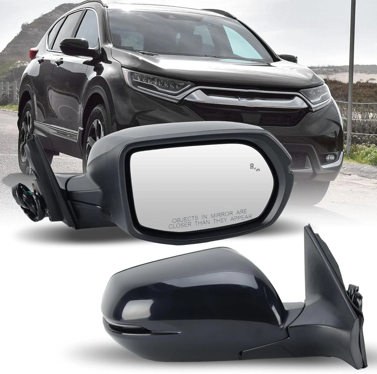 Passenger Side Mirror For 2017-2022 Honda CRV Side Mirror with BSD Heated Turn S