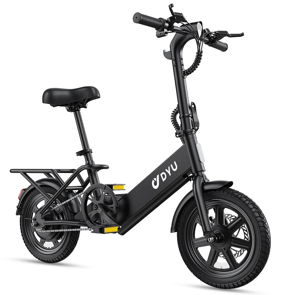 DYU 14" Folding Electric Bike for Adults Teens, 350W 36V/7.8AH, Commuter City