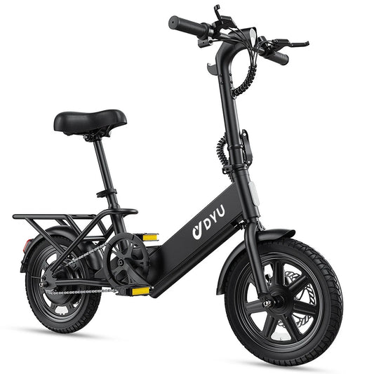 DYU 14" Folding Electric Bike for Adults Teens, 350W 36V/7.8AH, Commuter City