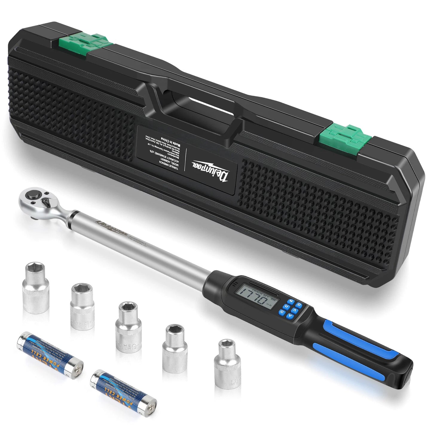 Calibrated Digital Torque Wrench 1/2 in Dr Electronic Torque Wrench 10-200Nm