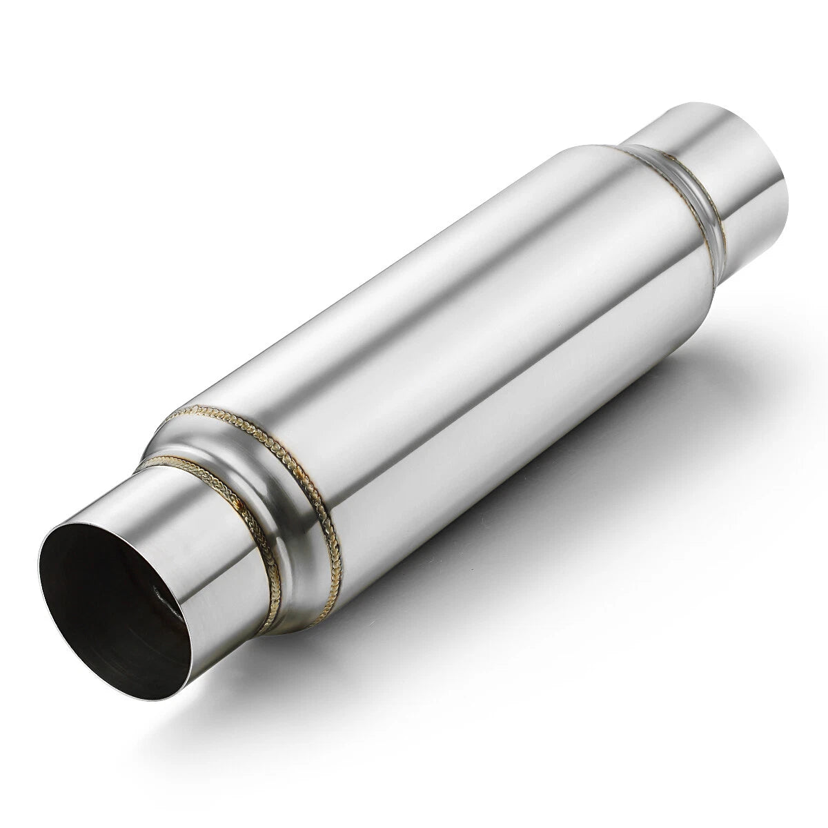 3" Exhaust Resonator, 16" Long Universal Muffler, Deep Tone, Reduce Engine Noise