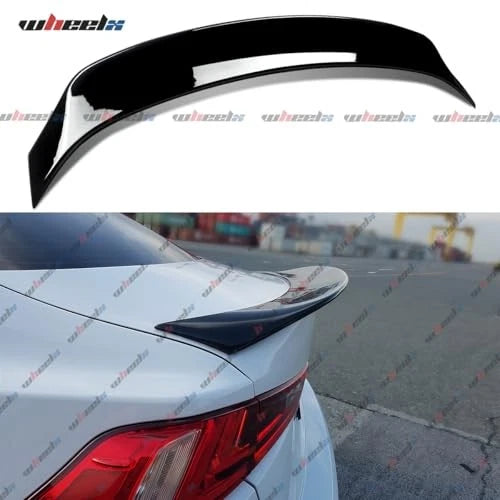 Duckbill Rear Spoiler Compatible with 2014–2020 Lexus IS200t / Gloss Black