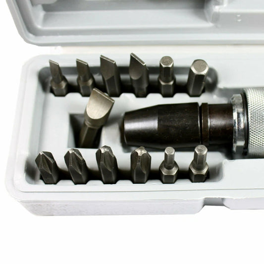 14 Pcs Heavy Duty Impact Driver Bits Screwdriver Set Tool Socket Kit with Case