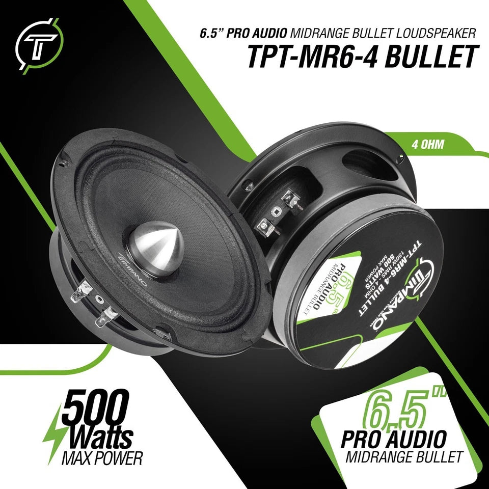 Bundle 4x 6.5" Speakers + 4x Super Tweeters 3200 Watts Car Audio Systems
